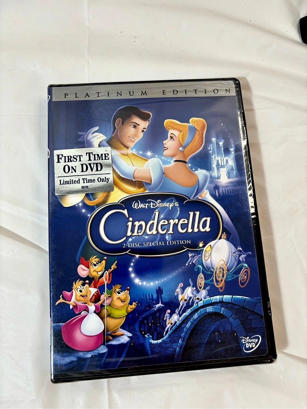 Disney Cinderella: 2-Disc Platinum Edition DVD Set. Never opened